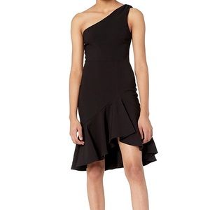 NWT - Likely X Revolve Rollins One Shoulder Black Cocktail Dress